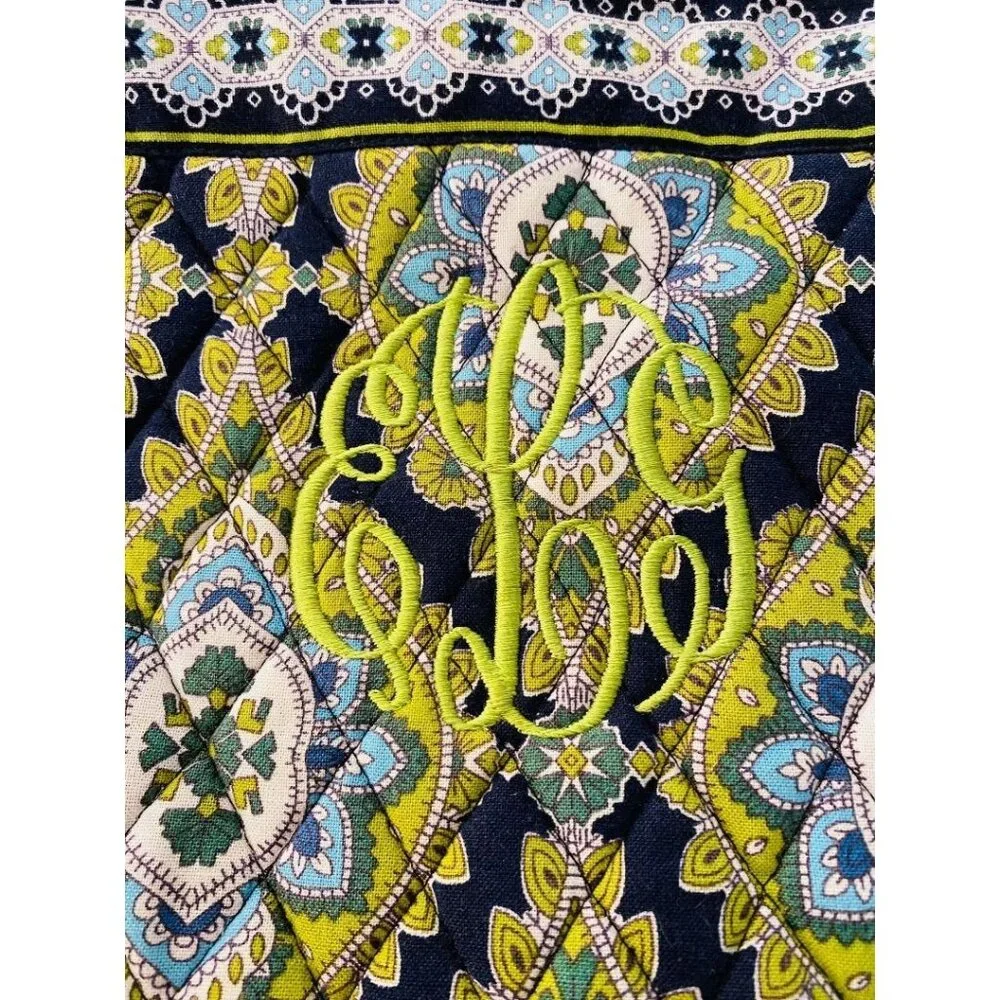 Vera Bradley Cambridge Laptop Sleeve Tote Bag Monogrammed Personalized 
